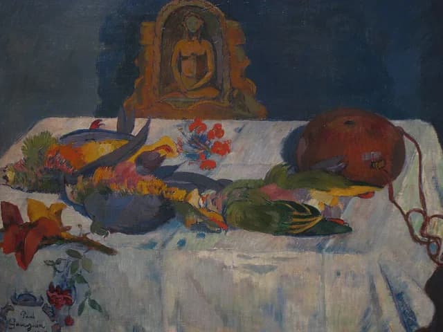 Still life with parrots