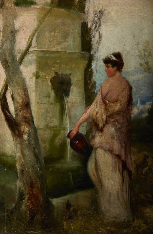Jeune fille au puits