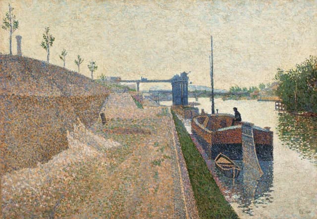 Quai de Clichy. Temps gris