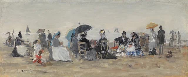 Trouville, Beach Scene