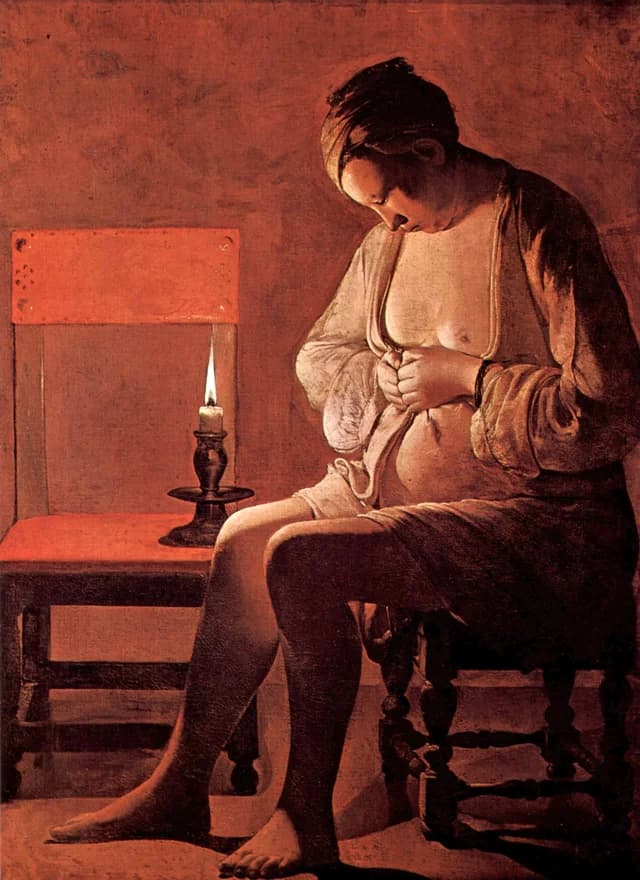 Woman Catching Fleas