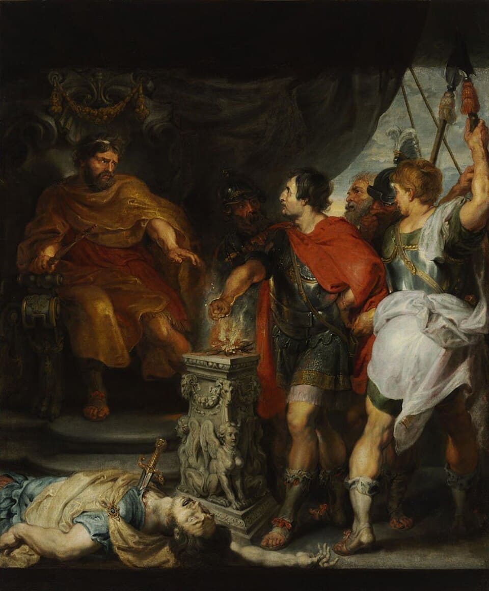 Mucius Scaevola before Lars Porsenna
