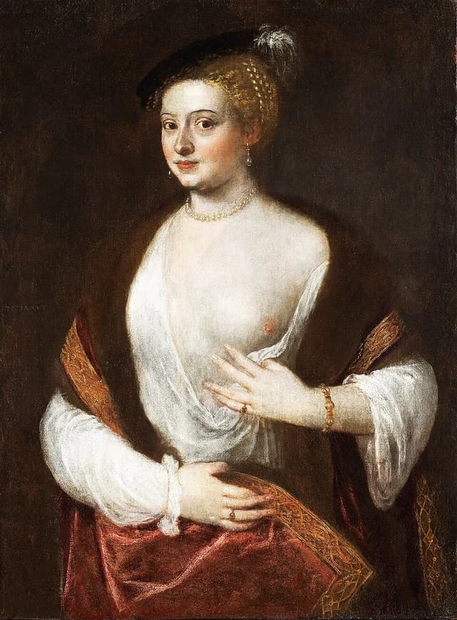 Portrait of an unknown lady, said to be Titian's mistress
