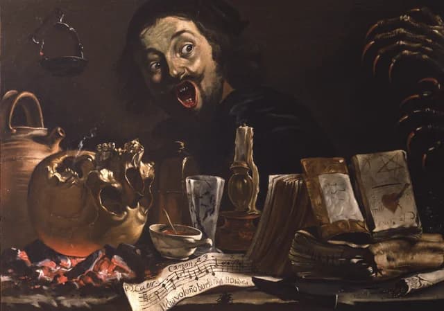 Self Portrait with a Magic Scene
