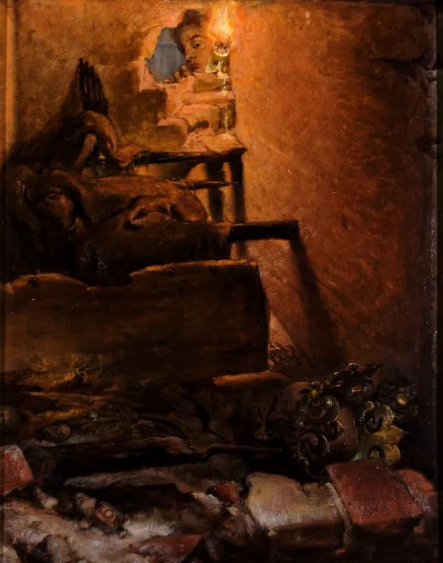Das Innere des Grabmals von König Kasimir dem Großen