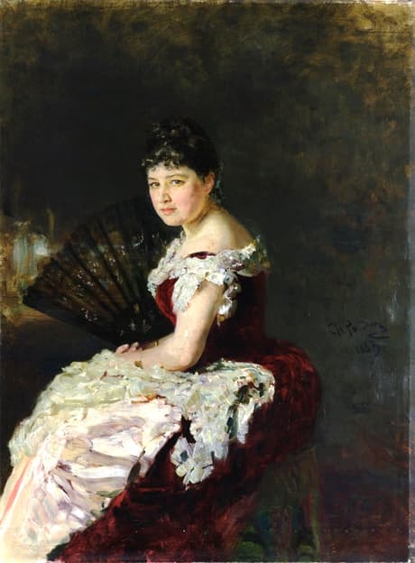 Retrato de la cantante Maria Nikoláyevna Klimentova