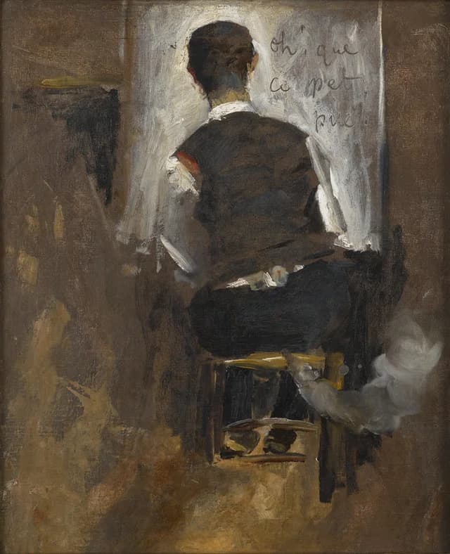 Self-Portrait from Behind