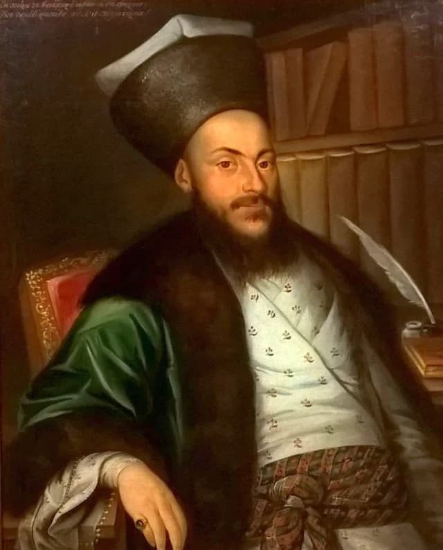 Portrait of Romanian poet Alecu Văcărescu