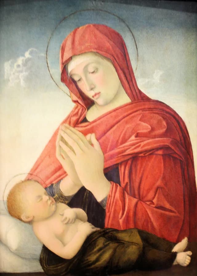 Vierge à l'Enfant endormi