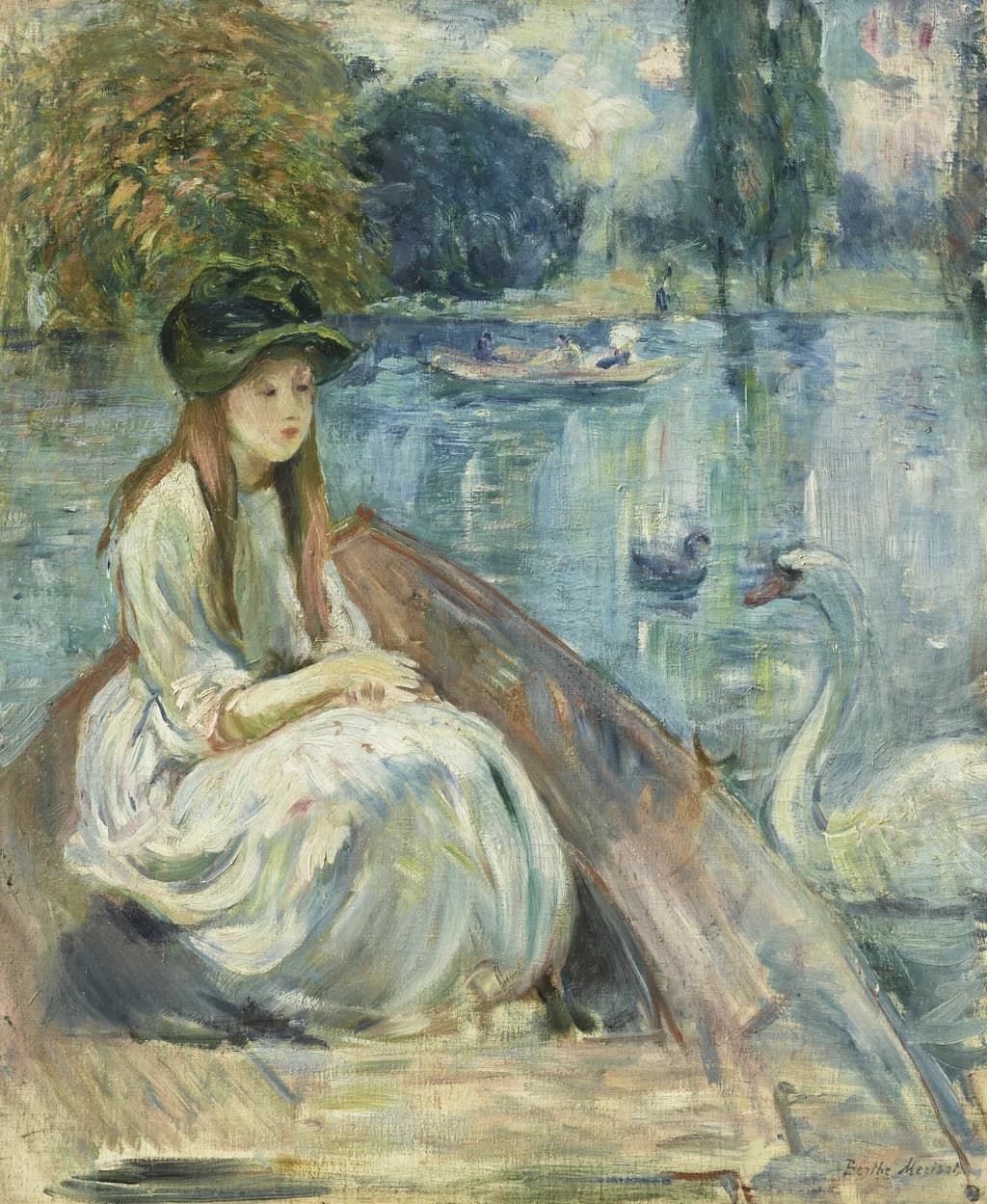 Jeanne Fourmanoir sul lago