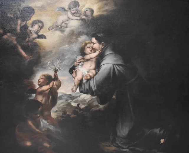 Sant'Antonio da Padova che adora il Bambino Gesù