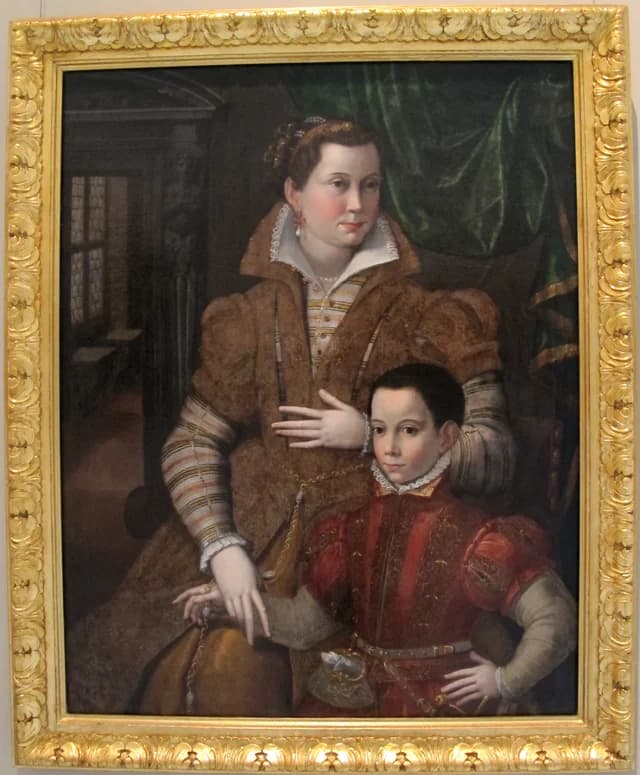 Portrait of a Noblewoman and son