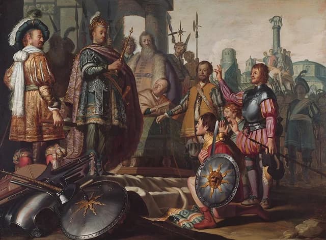 History Painting with self-portrait