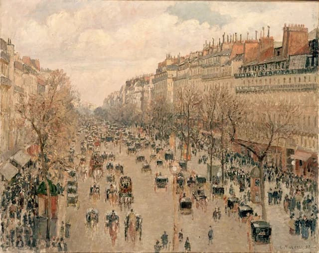 Boulevard Montmartre, sunny afternoon
