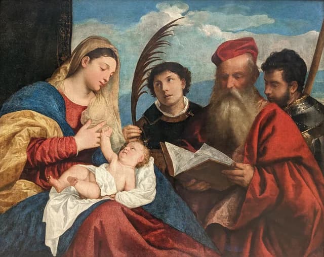 Virgin and Child with Saints Stephen, Jerome and Maurice