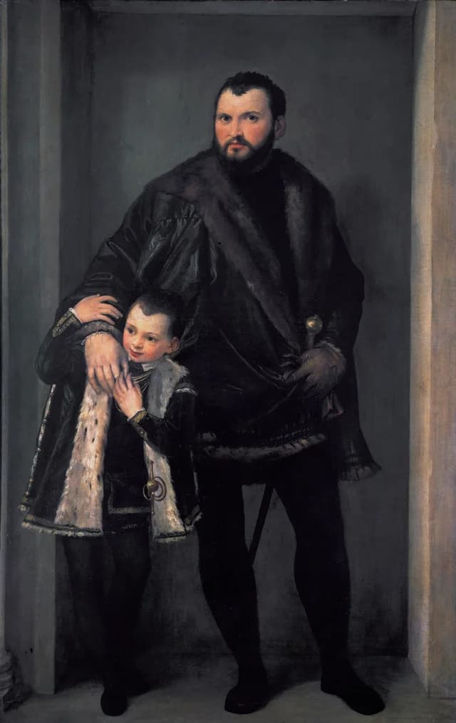 Portrait of Iseppo da Porto and his son Adriano