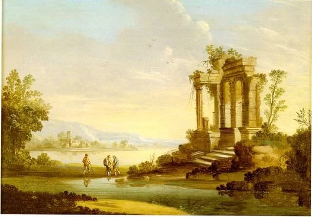 Landscape with Temple in Ruin