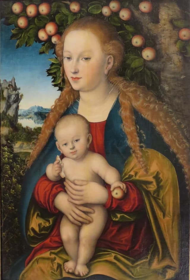 Madonna and Child under the Apple Tree
