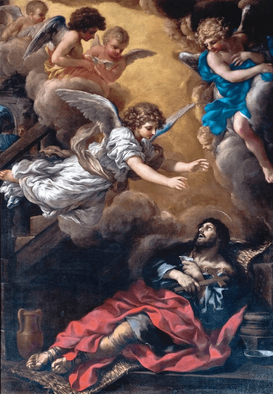 Saint Alexius dying