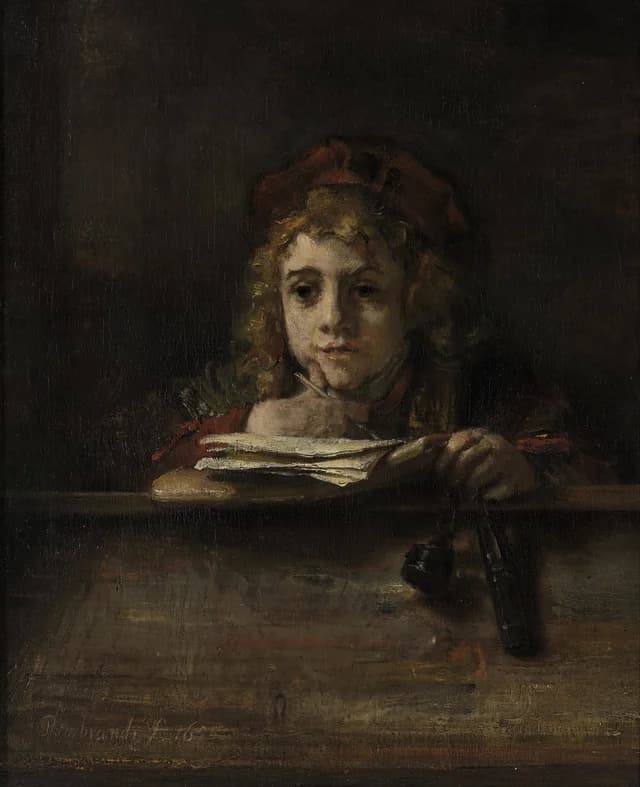 Titus at his desk