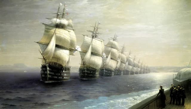 黒海艦隊の観艦式