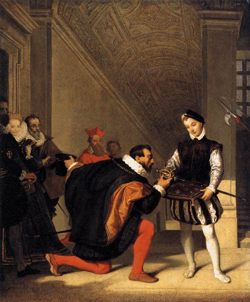 Don Pedro of Toledo Kissing Henry IV's Sword