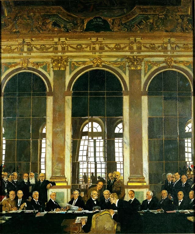The Signing of Peace in the Hall of Mirrors, Versailles, 28 June 1919