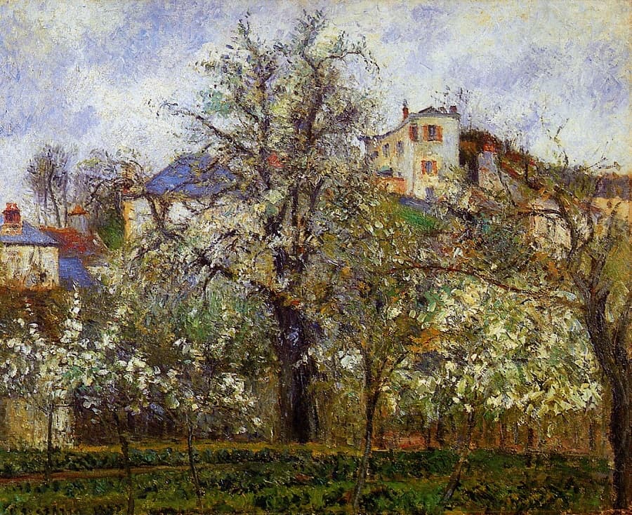 Orchard with Flowering Trees, Spring, Pontoise