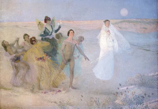 Man Between Vice and Virtue