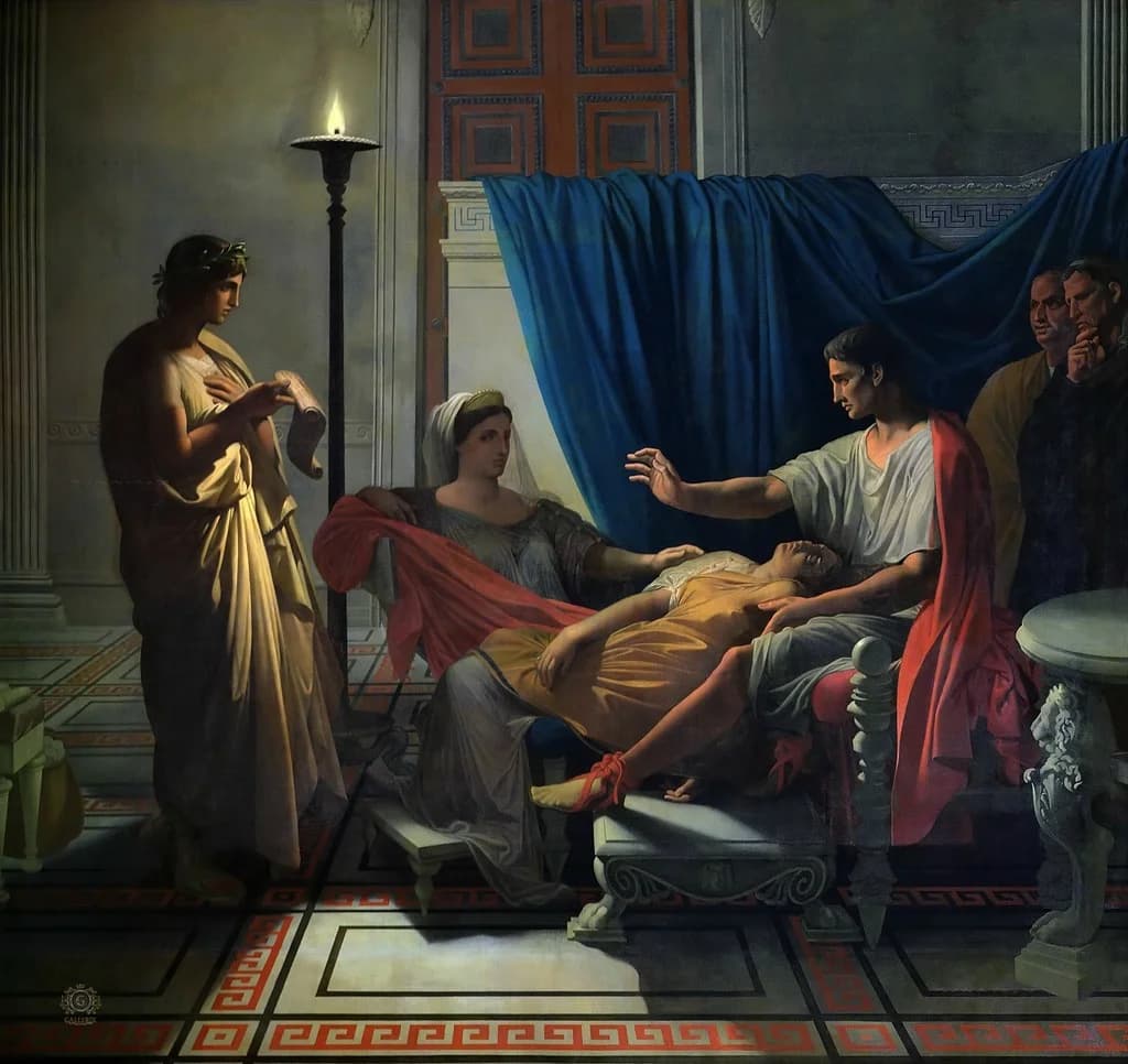 Virgilio legge l'Eneide davanti ad Augusto, Livia e Ottavia