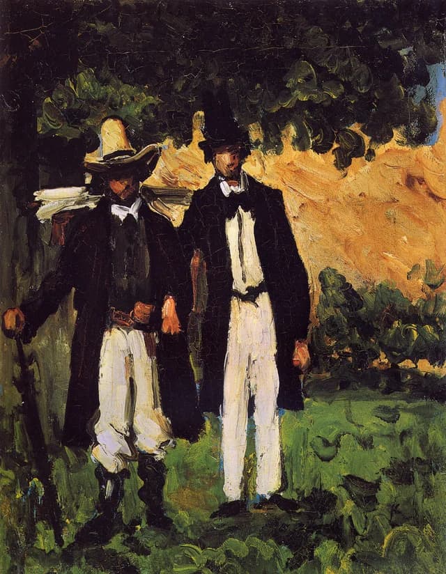 Marion and Valabrègue Setting out to Paint from Nature