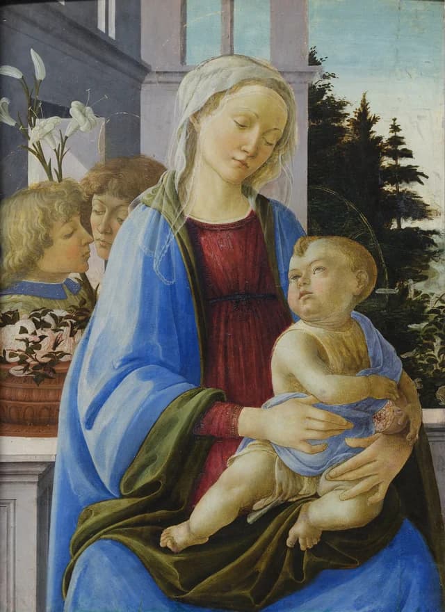 Madonna and Child with Two Angels