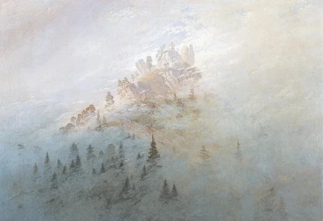 Morning mist in the mountains