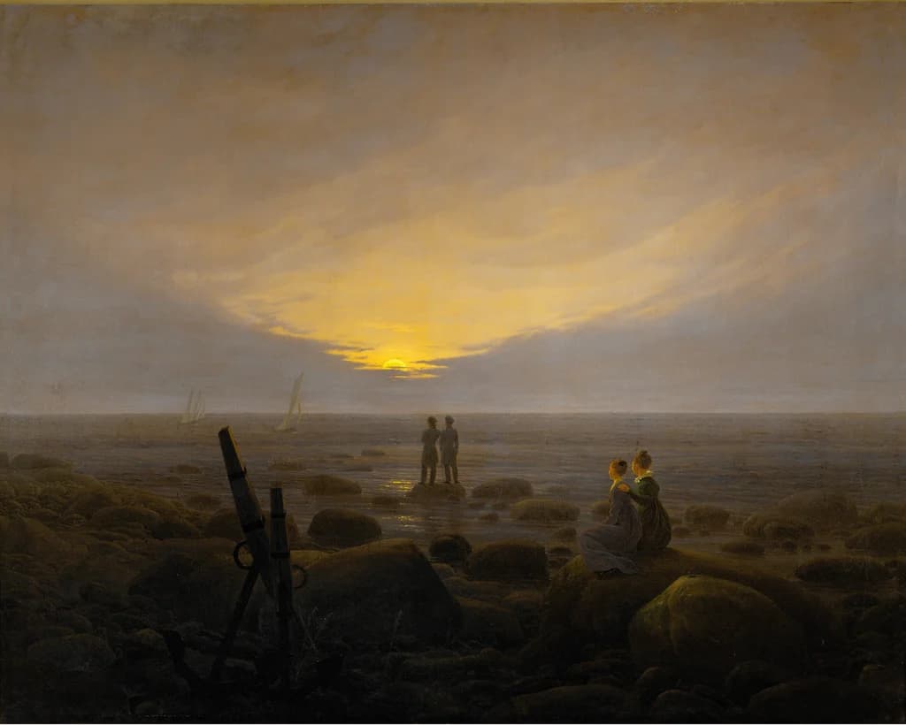 Moonrise over the Sea