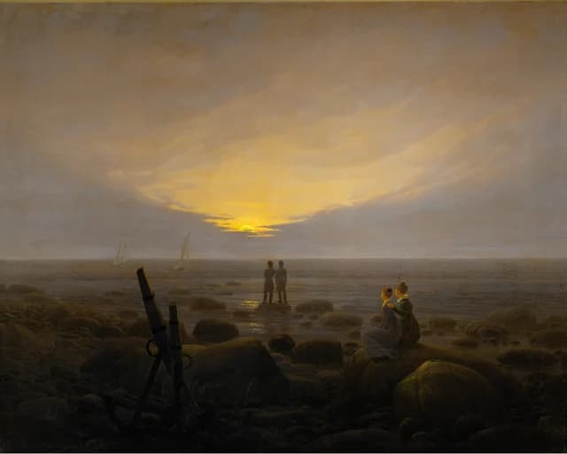 Moonrise over the Sea