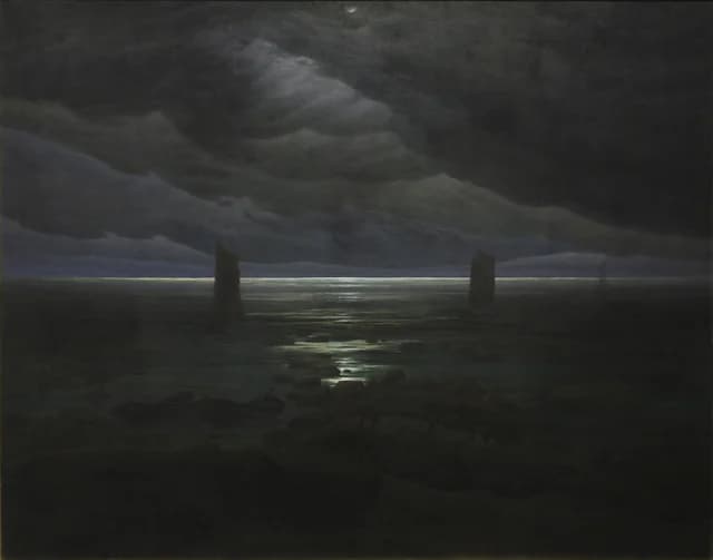 Sea Shore in Moonlight