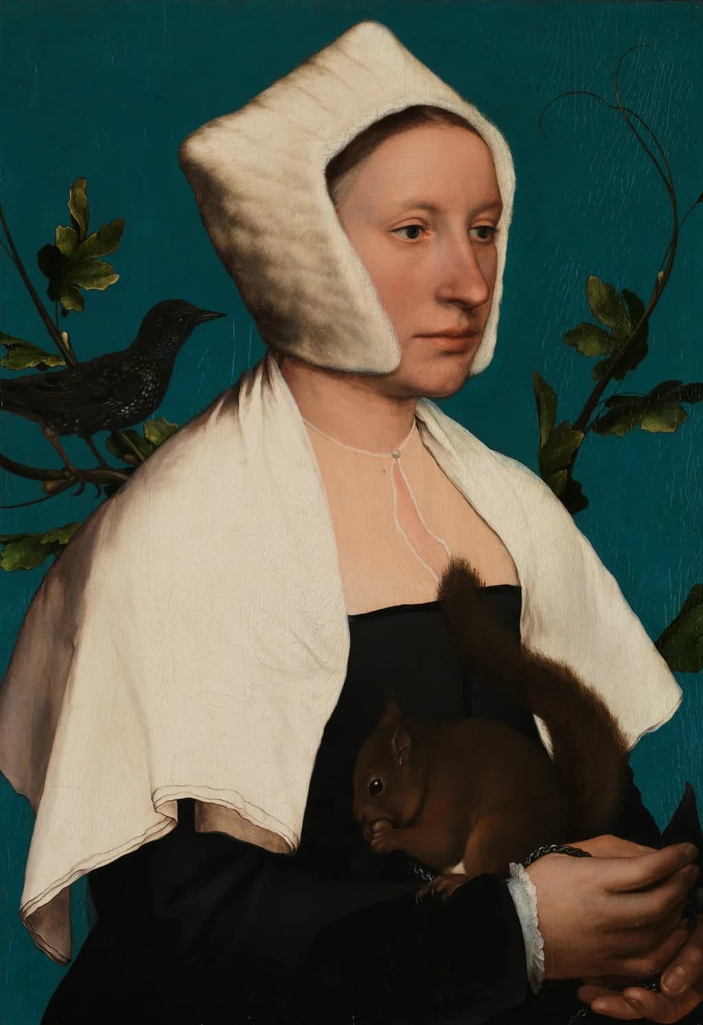 A Lady with a Squirrel and a Starling (Anne Lovell?)