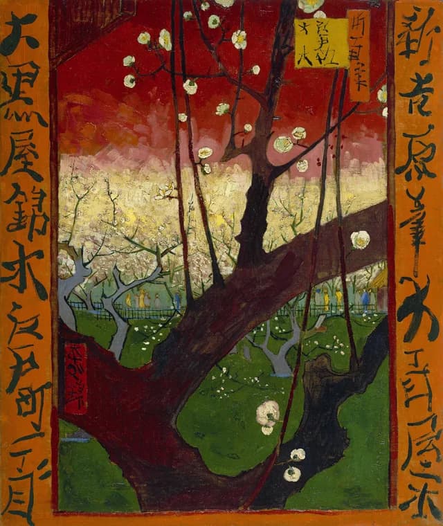 Flowering plum tree, after Hiroshige