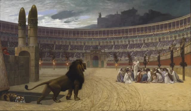 La última oración de los mártires cristianos