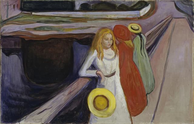 Mädchen auf der Brücke