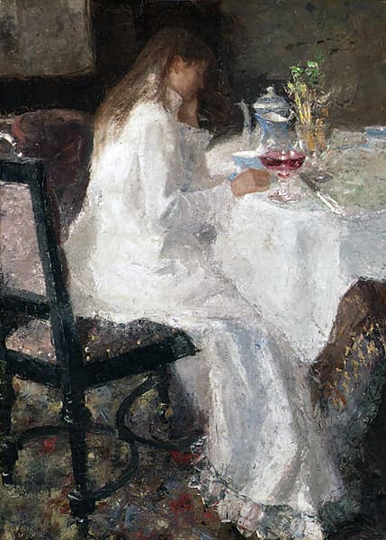Lady in white