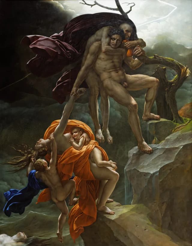 Escena de diluvio