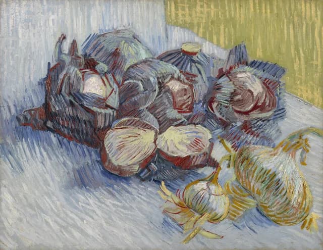 Red Cabbages and Garlic