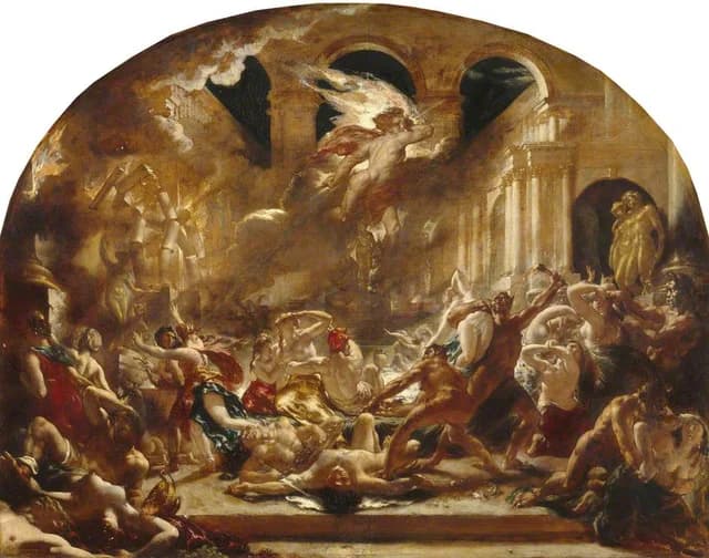 The Destroying Angel and Daemons of Evil Interrupting the Orgies of the Vicious and Intemperate