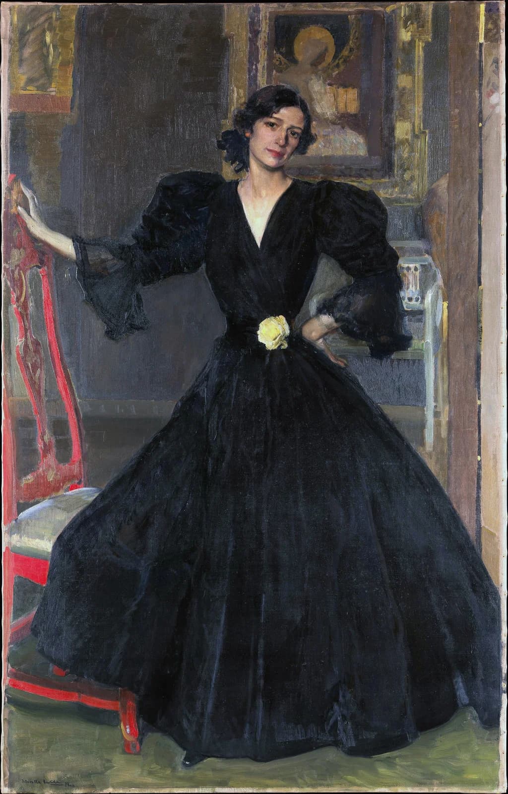 Señora de Sorolla (Clotilde García del Castillo, 1865–1929) in Black
