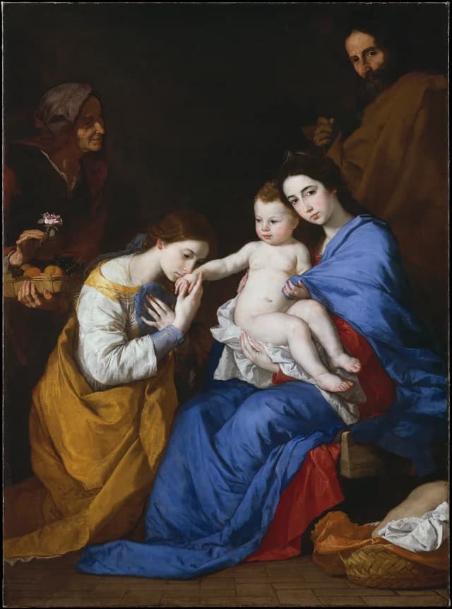 Die Heilige Familie mit der heiligen Anna und der heiligen Katharina von Alexandrien