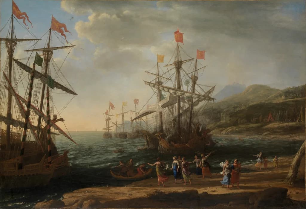 The Trojan Women Setting Fire to Their Fleet
