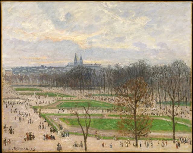 The Garden of the Tuileries on a Winter Afternoon