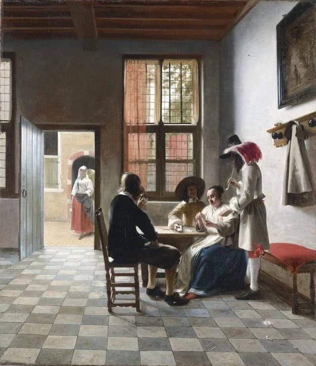 Cardplayers in a Sunlit Room