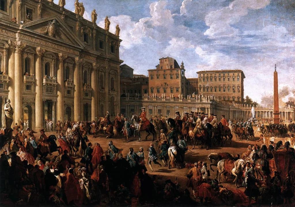Charles of Bourbon Visiting St Peter's Basilica